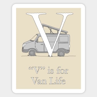 V is for Van Life Sticker